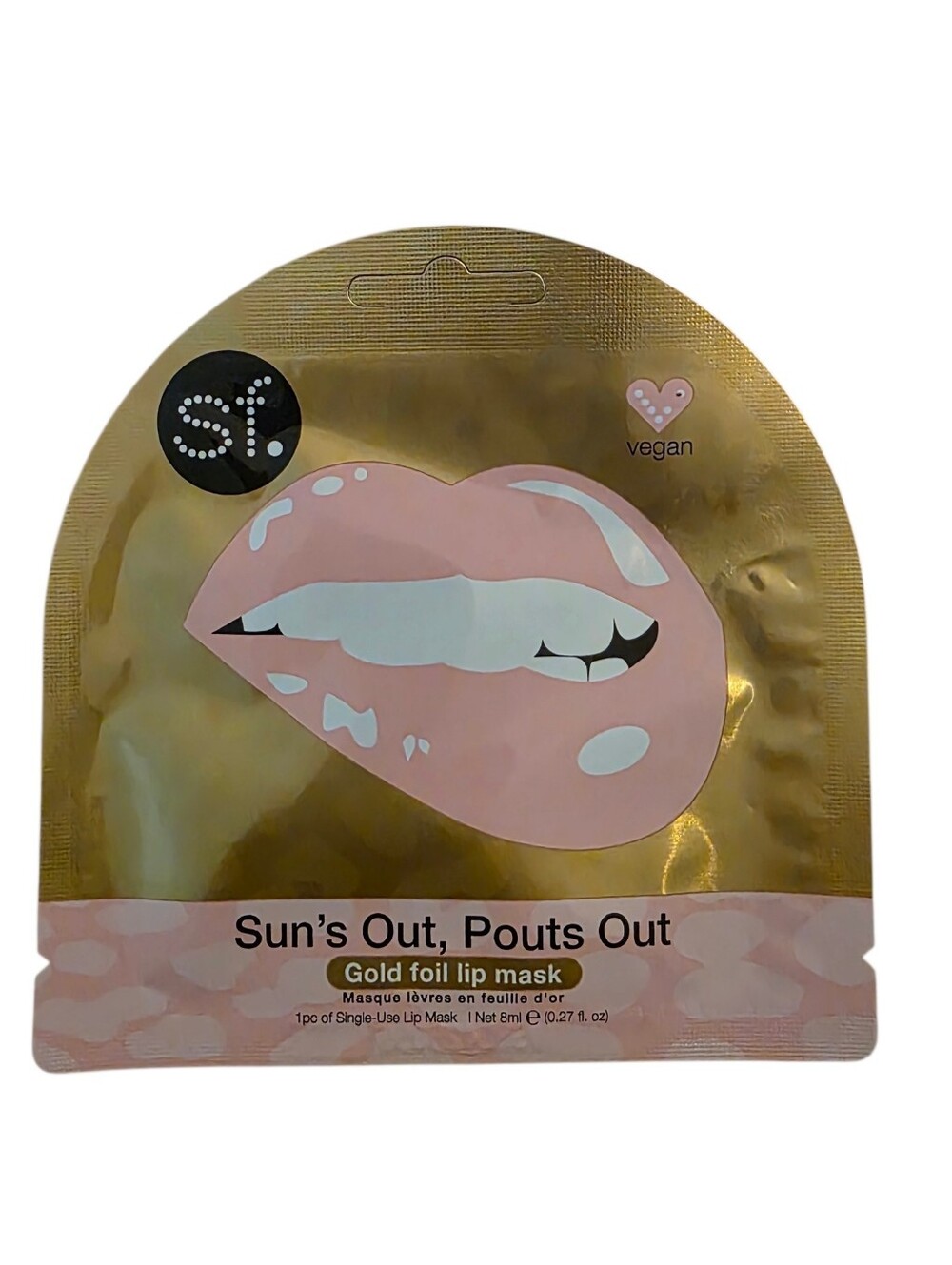 Sun's Out, Pouts Out Gold Foil Lip Mask